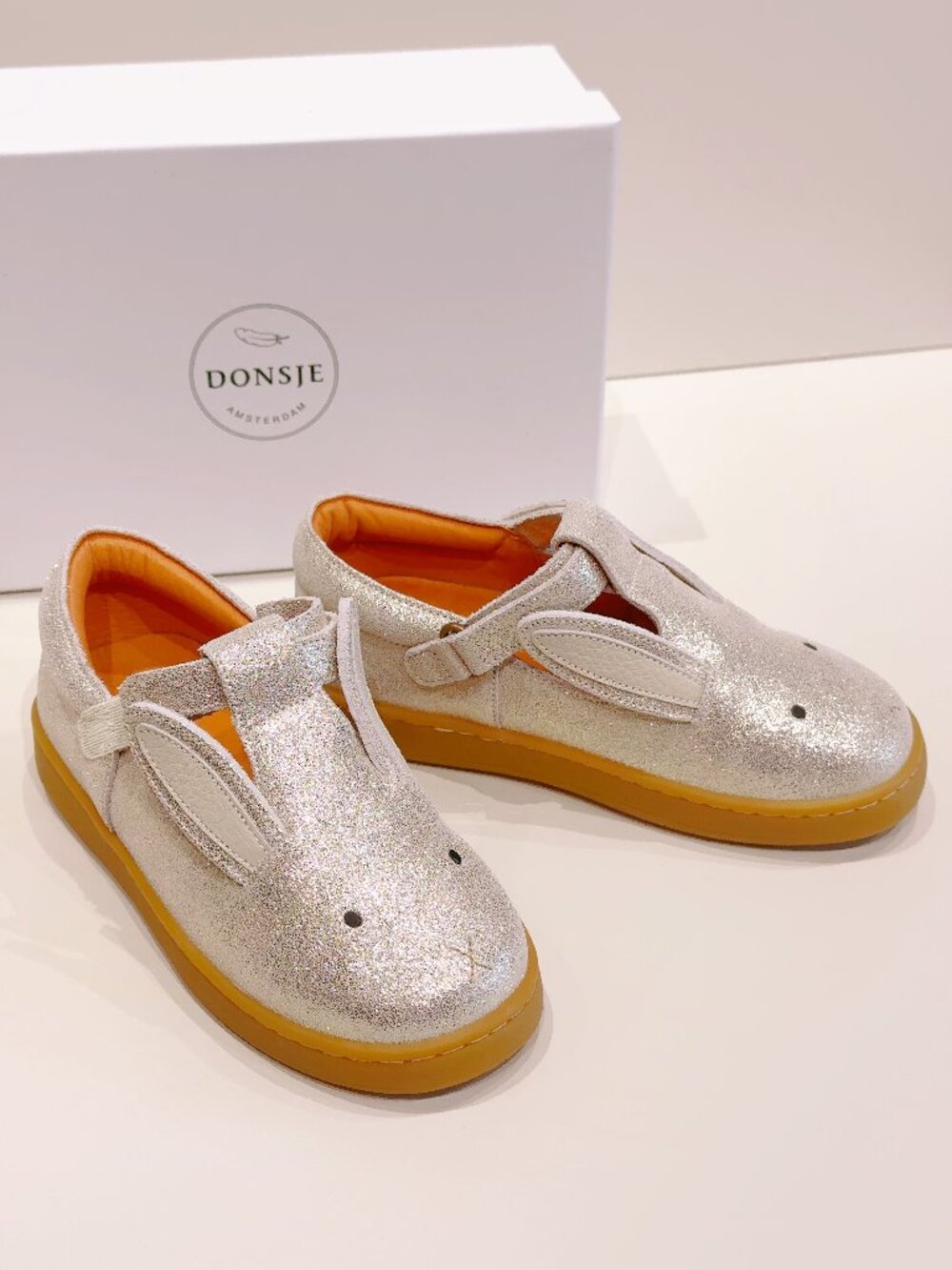 Donsje Esterre Shoes Silver Bunny Metallic Leather